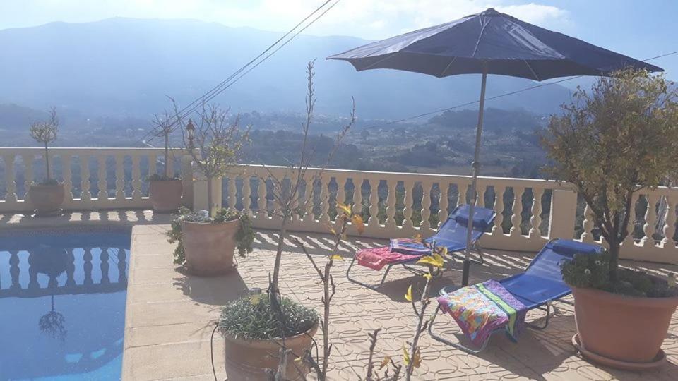 Villa Romana Mountainside Apartment In Alcalali, Jalon Valley Bagian luar foto